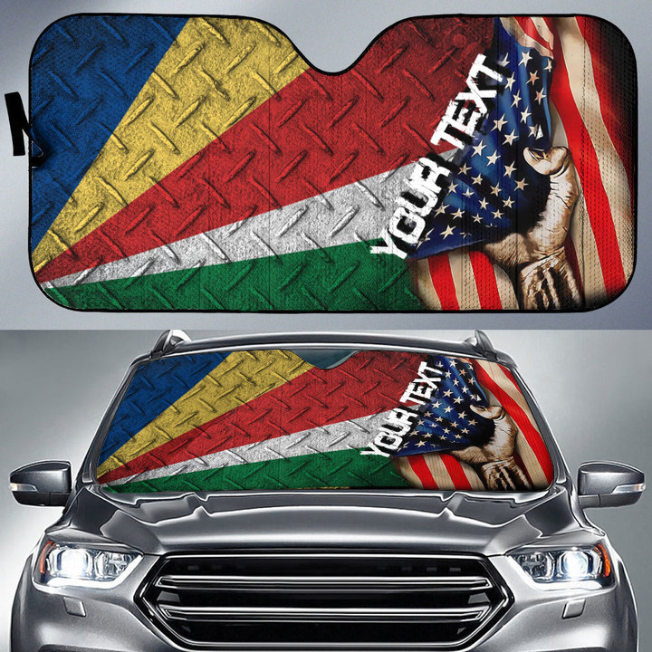 Seychelles Car Auto Sun Shade - America is a Part My Soul A7 | AmericansPower