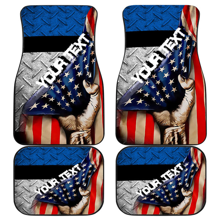 Estonia Front and Back Car Mat - America is a Part My Soul A7 | AmericansPower
