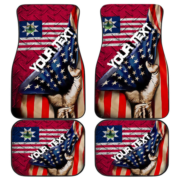 America Flag Of Vermont 1837 1923 Front and Back Car Mat - America is a Part My Soul A7 | AmericansPower