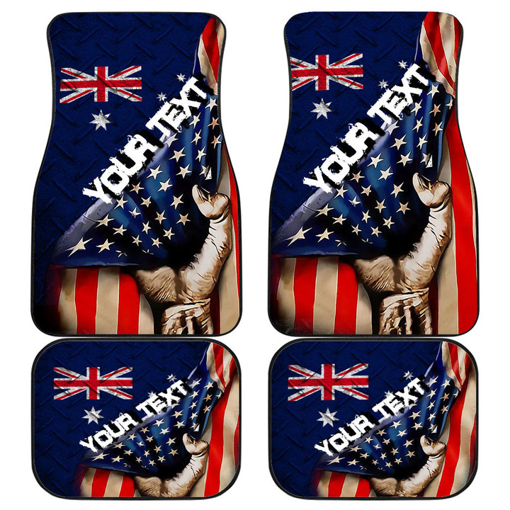 Australia Front and Back Car Mat - America is a Part My Soul A7 | AmericansPower