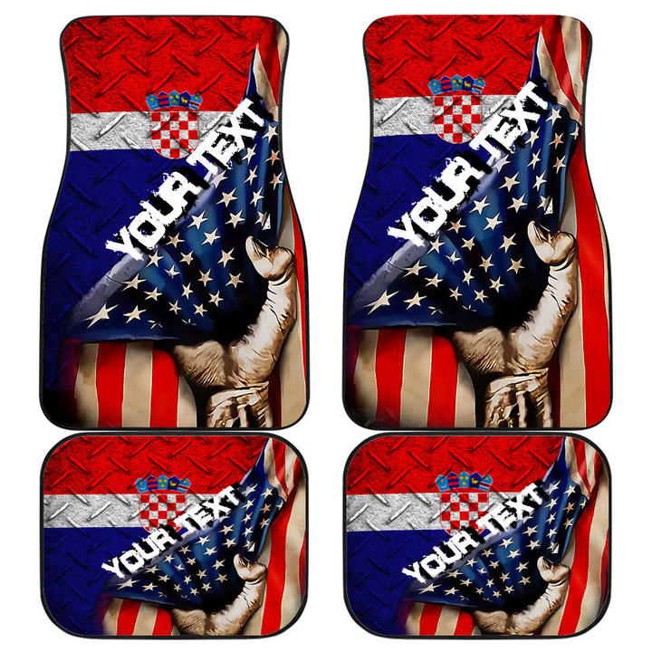 Croatia Front and Back Car Mat - America is a Part My Soul A7 | AmericansPower