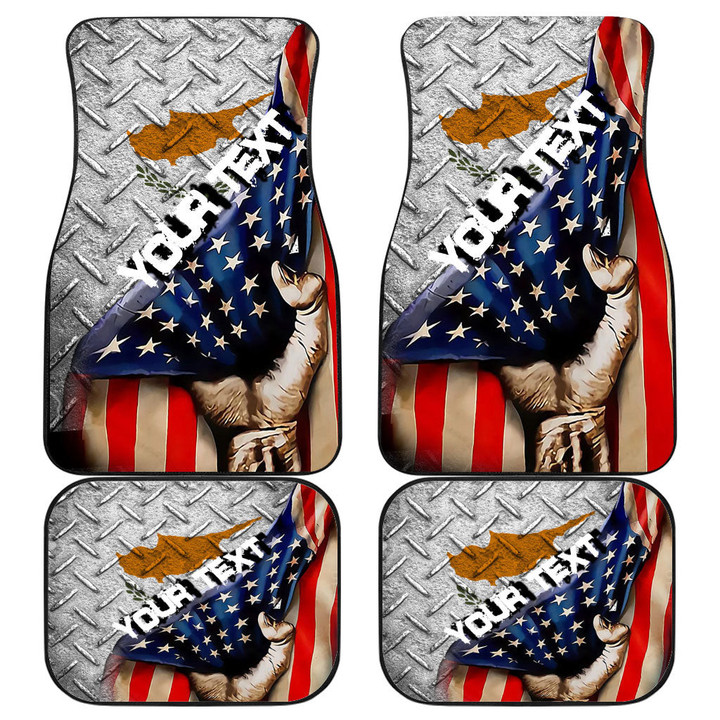 Cyprus Front and Back Car Mat - America is a Part My Soul A7 | AmericansPower