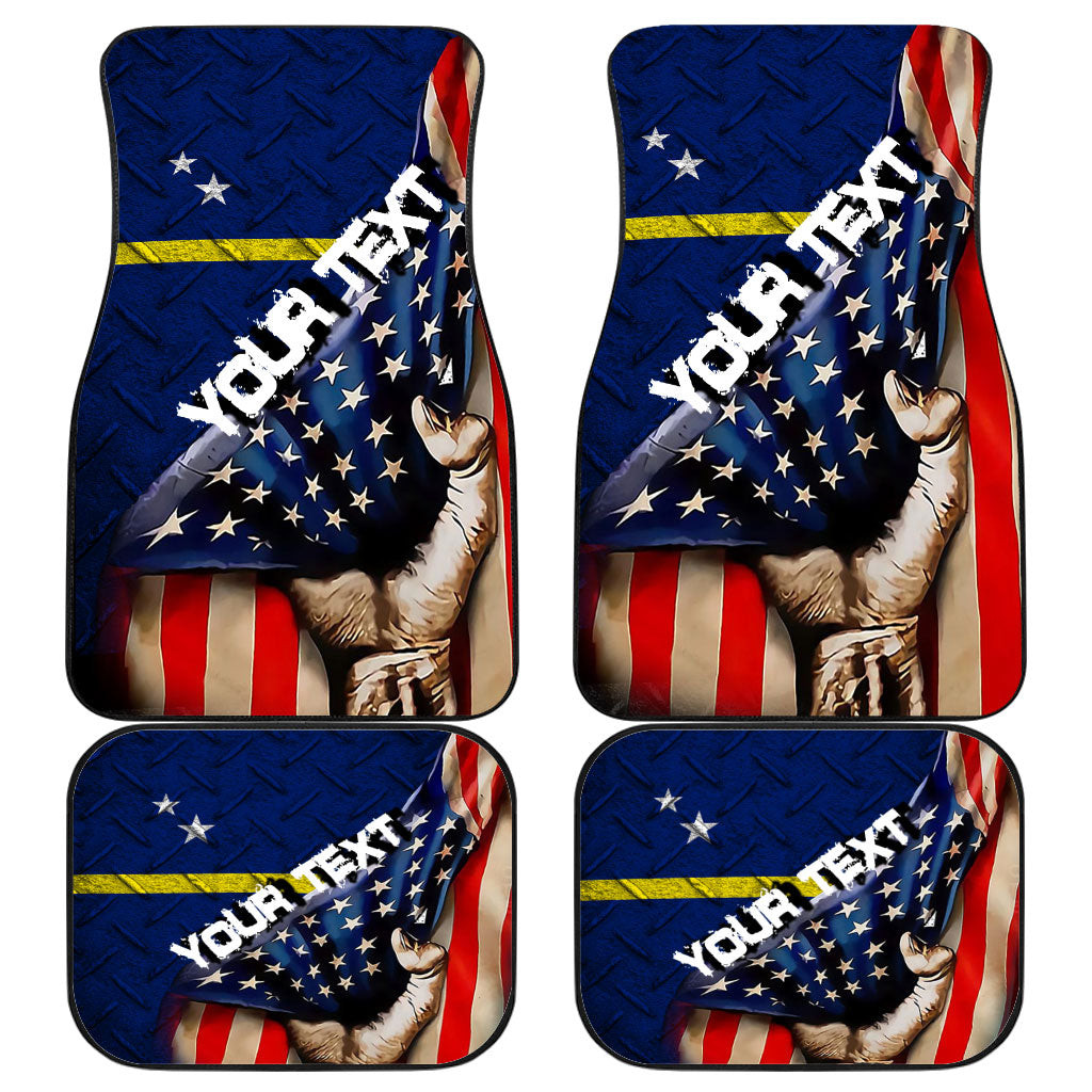 Curacao Front and Back Car Mat - America is a Part My Soul A7 | AmericansPower