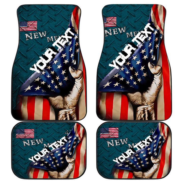 America Flag Of New Mexico 1912 1925 Front and Back Car Mat - America is a Part My Soul A7 | AmericansPower