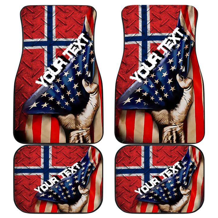 Norway Front and Back Car Mat - America is a Part My Soul A7 | AmericansPower