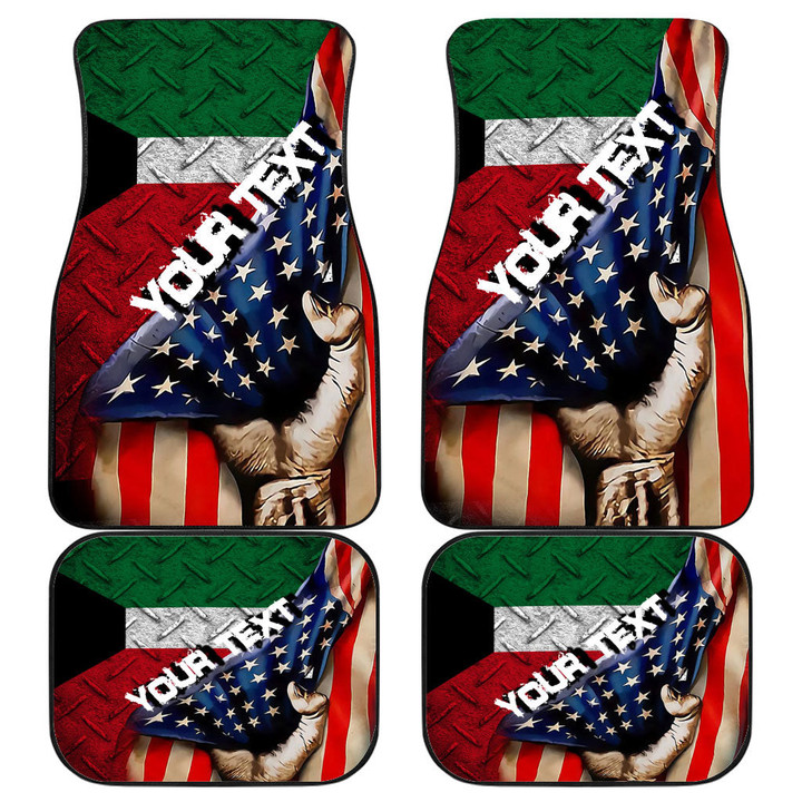 Kuwait Front and Back Car Mat - America is a Part My Soul A7 | AmericansPower