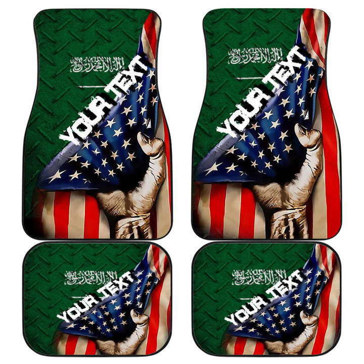 Saudi Arabia Front and Back Car Mat - America is a Part My Soul A7 | AmericansPower