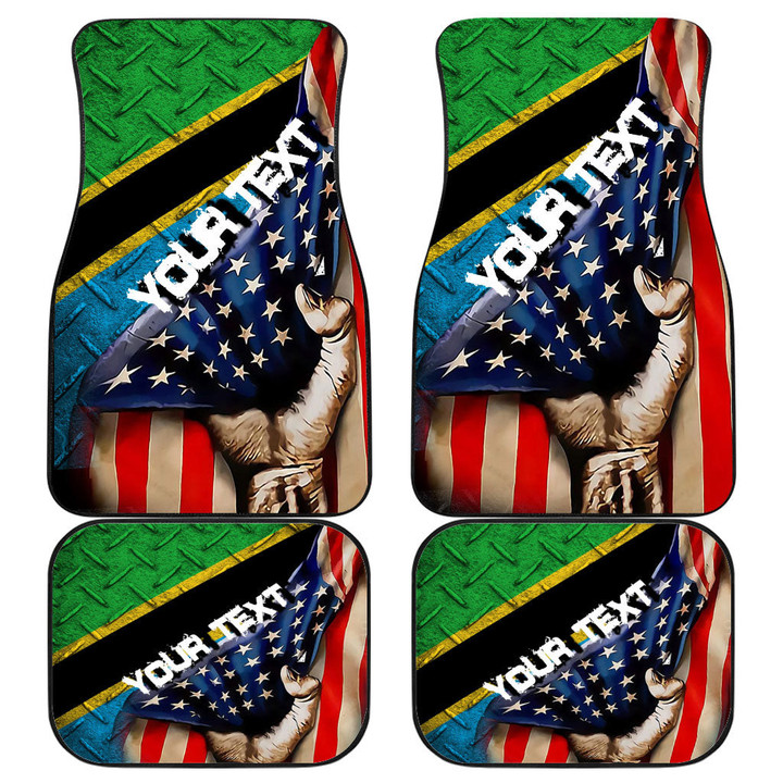 Tanzania Front and Back Car Mat - America is a Part My Soul A7 | AmericansPower