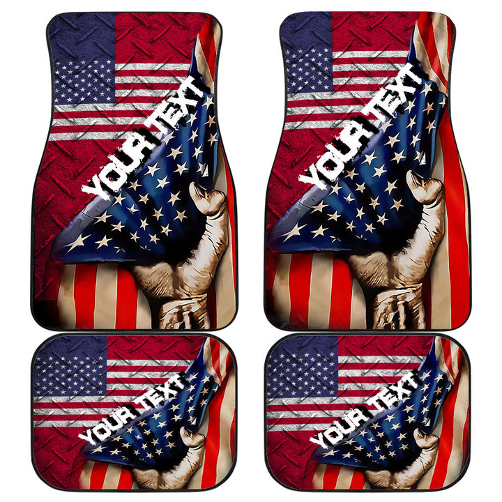 Usa United States Of America Front and Back Car Mat - America is a Part My Soul A7 | AmericansPower