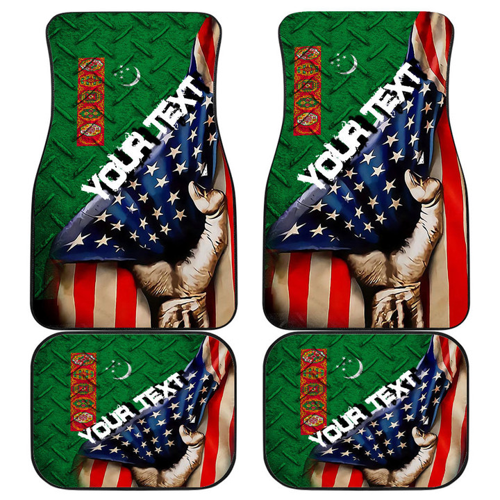 Turkmenistan Front and Back Car Mat - America is a Part My Soul A7 | AmericansPower