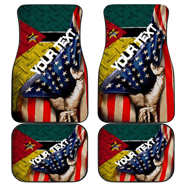 Mozambique Front and Back Car Mat - America is a Part My Soul A7 | AmericansPower