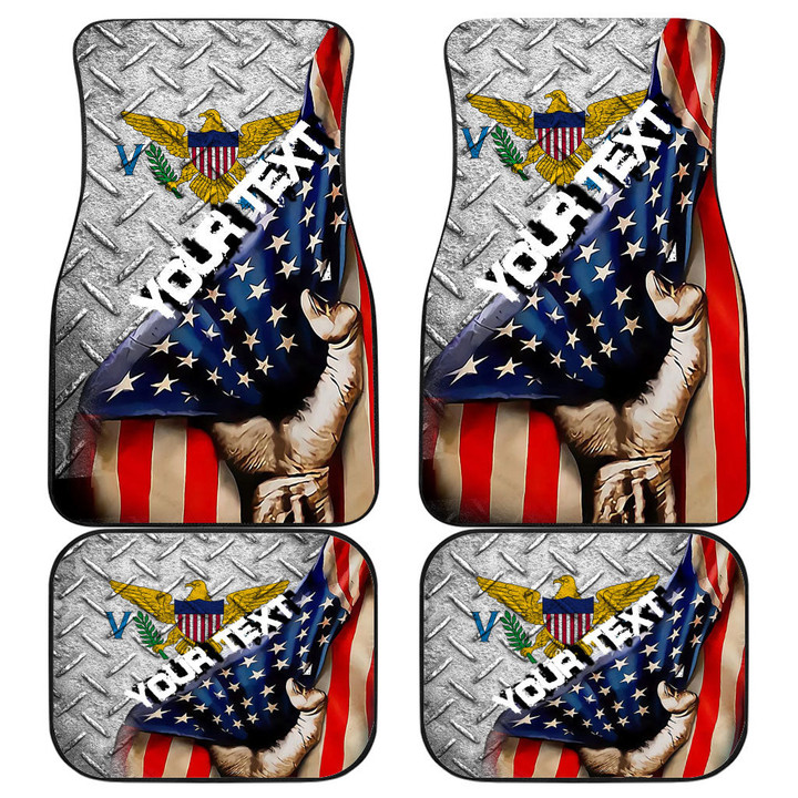 U.S. Virgin Islands Front and Back Car Mat - America is a Part My Soul A7 | AmericansPower