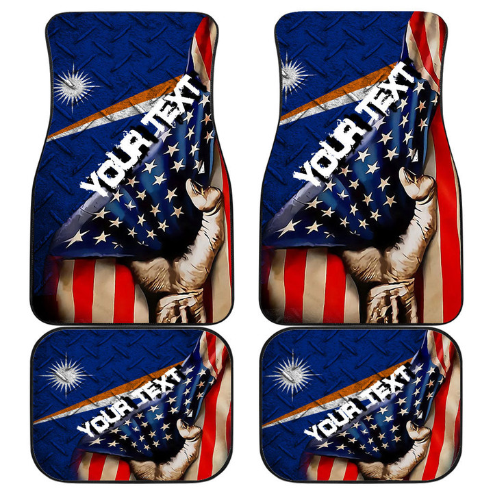Marshall Islands Front and Back Car Mat - America is a Part My Soul A7 | AmericansPower
