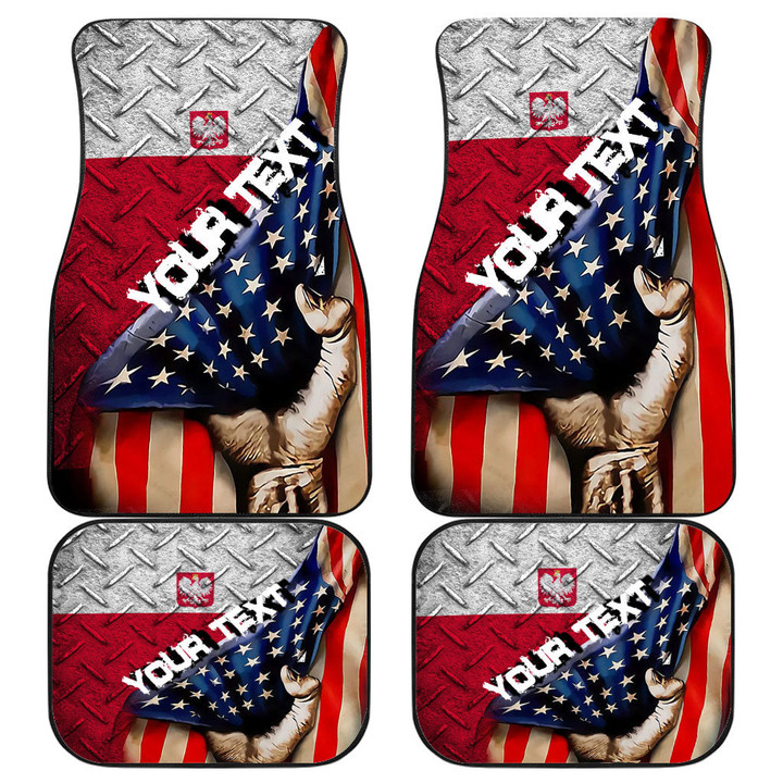 Poland Front and Back Car Mat - America is a Part My Soul A7 | AmericansPower