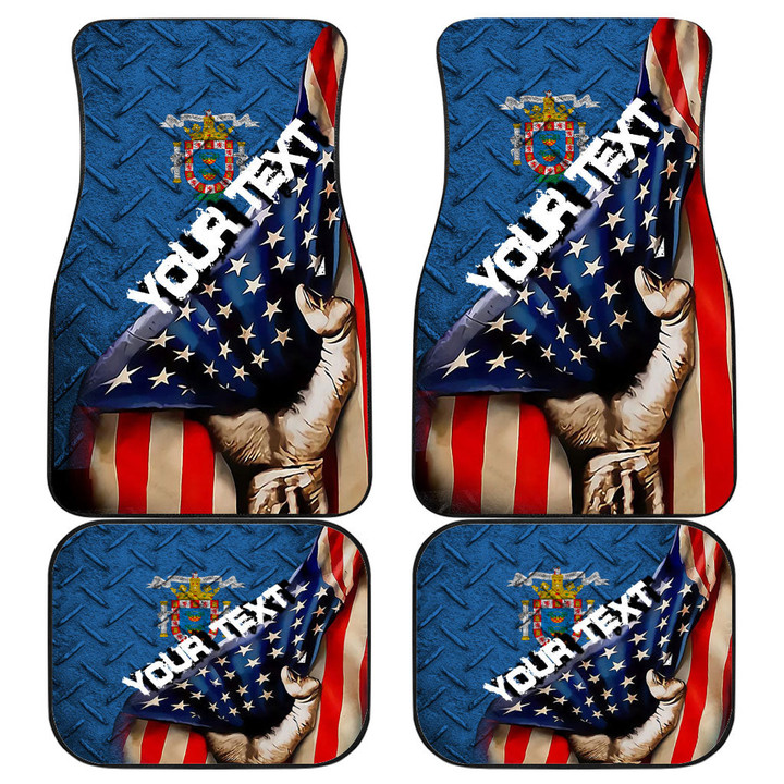 Melilla Front and Back Car Mat - America is a Part My Soul A7 | AmericansPower