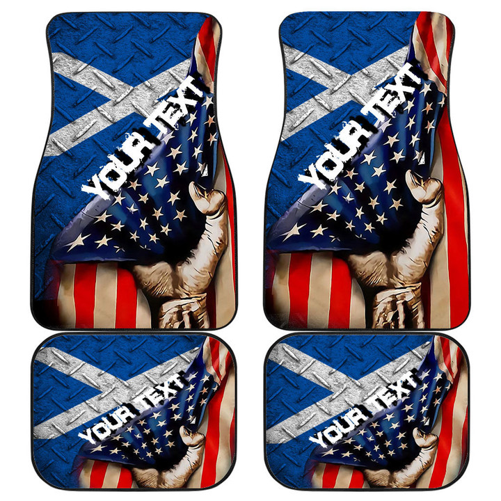 Scotland Front and Back Car Mat - America is a Part My Soul A7 | AmericansPower