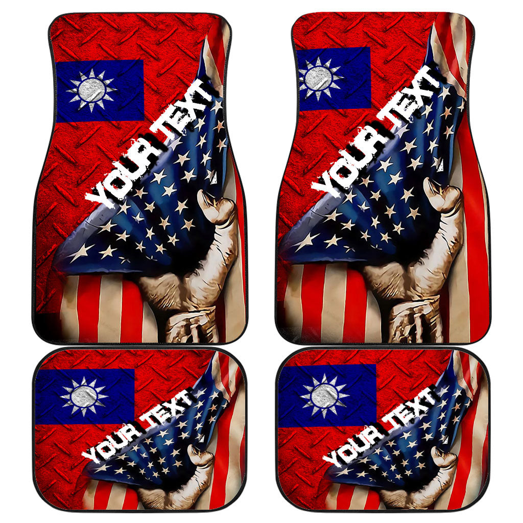 Taiwan Front and Back Car Mat - America is a Part My Soul A7 | AmericansPower