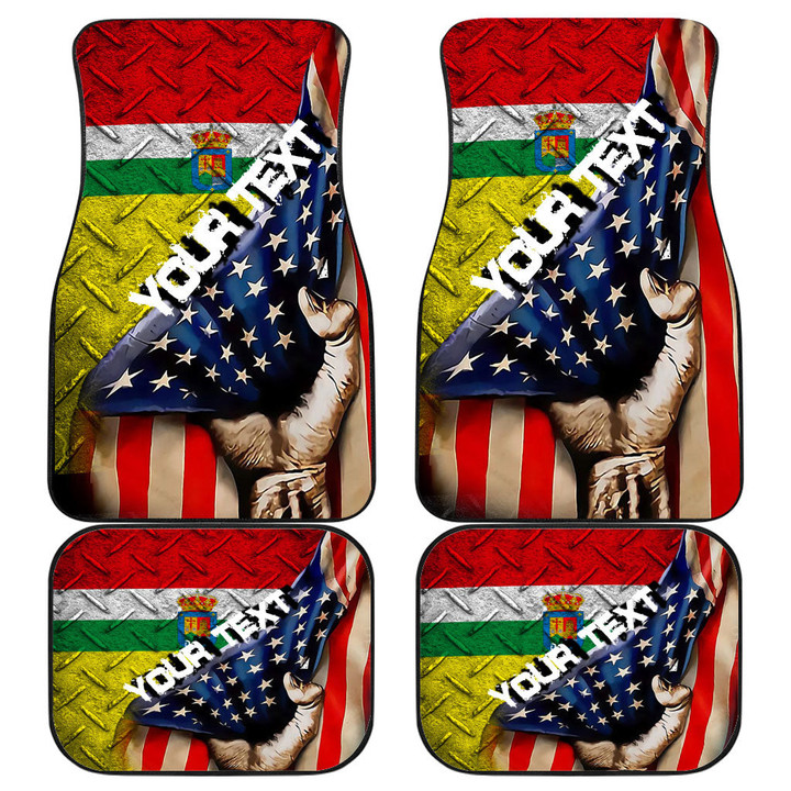 La Rioja Front and Back Car Mat - America is a Part My Soul A7 | AmericansPower