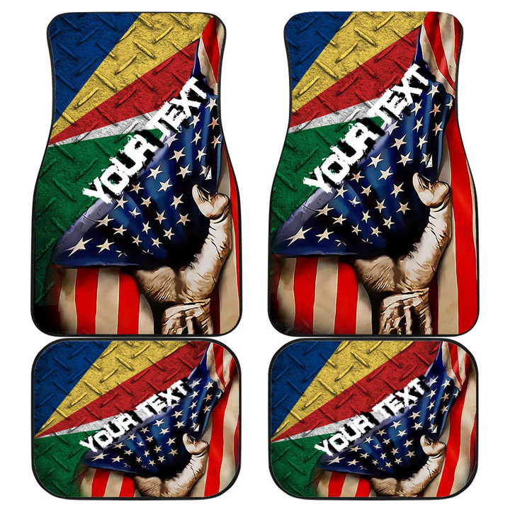 Seychelles Front and Back Car Mat - America is a Part My Soul A7 | AmericansPower