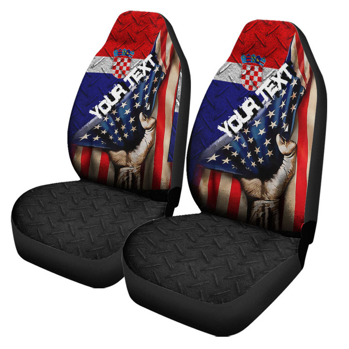 Croatia Car Seat Covers - America is a Part My Soul A7 | AmericansPower