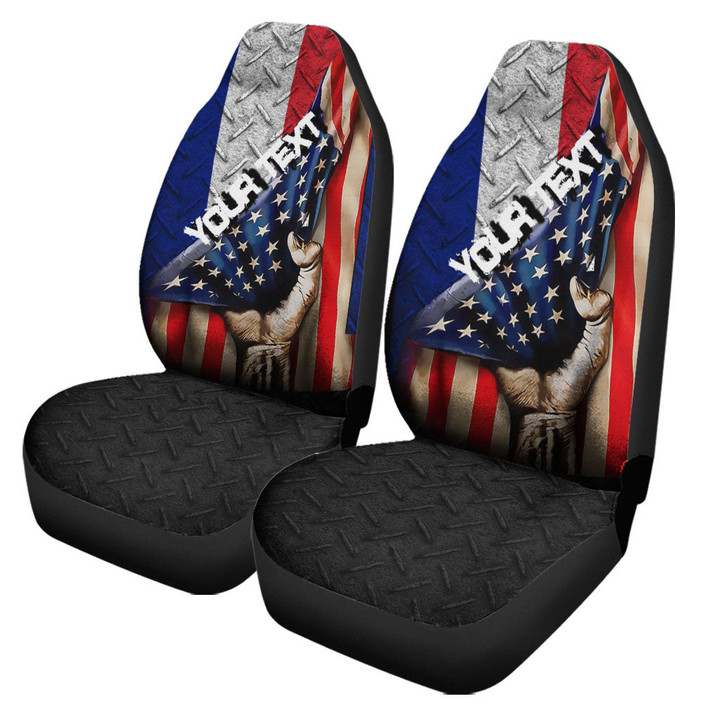 France Car Seat Covers - America is a Part My Soul A7 | AmericansPower