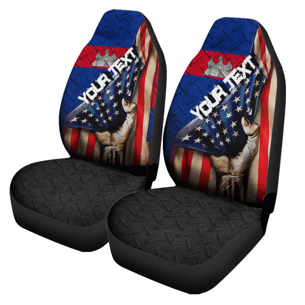 Cambodia Car Seat Covers - America is a Part My Soul A7 | AmericansPower