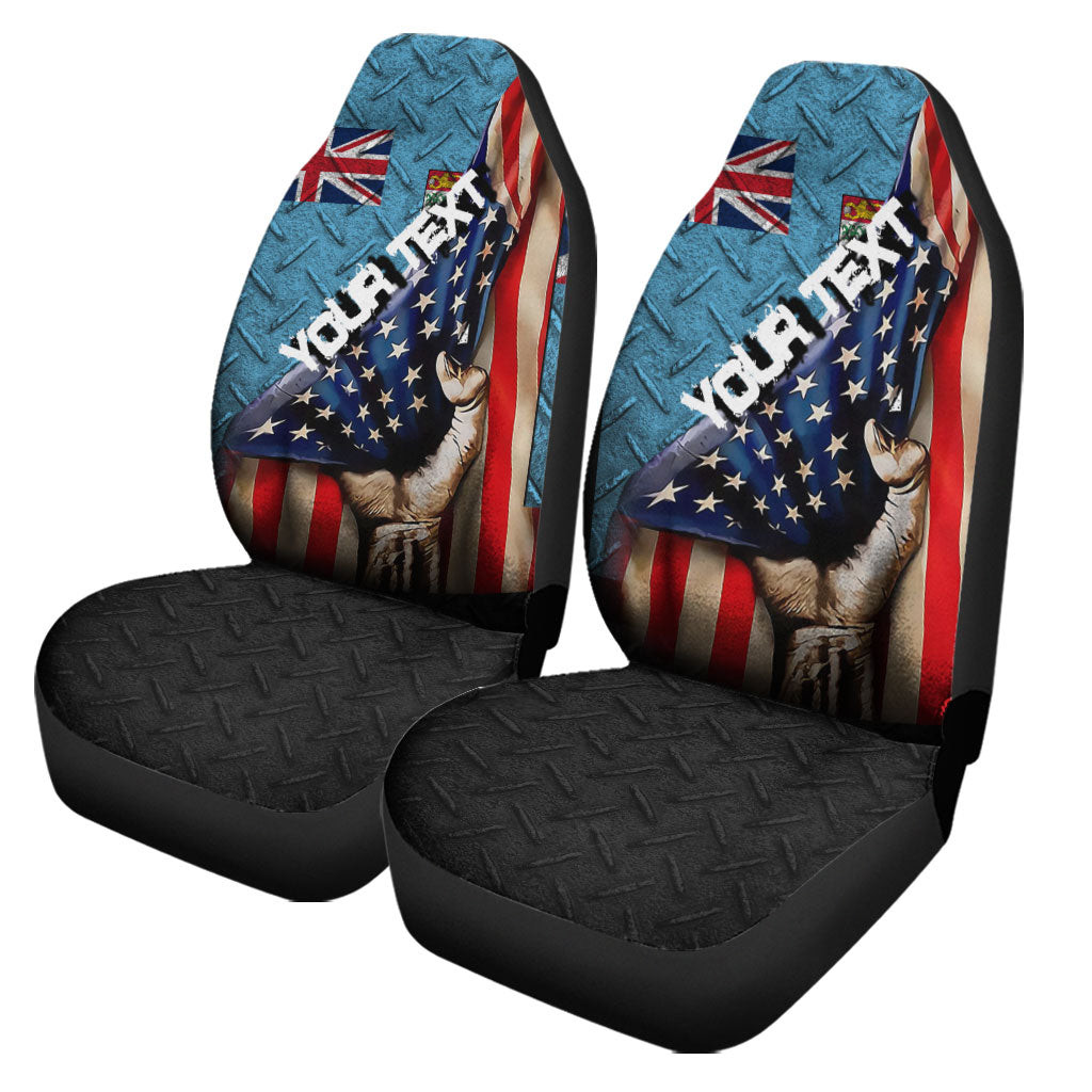 Fiji Car Seat Covers - America is a Part My Soul A7 | AmericansPower