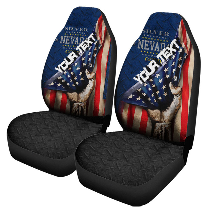America Flag Of Nevada 1905 1915 Car Seat Covers - America is a Part My Soul A7 | AmericansPower