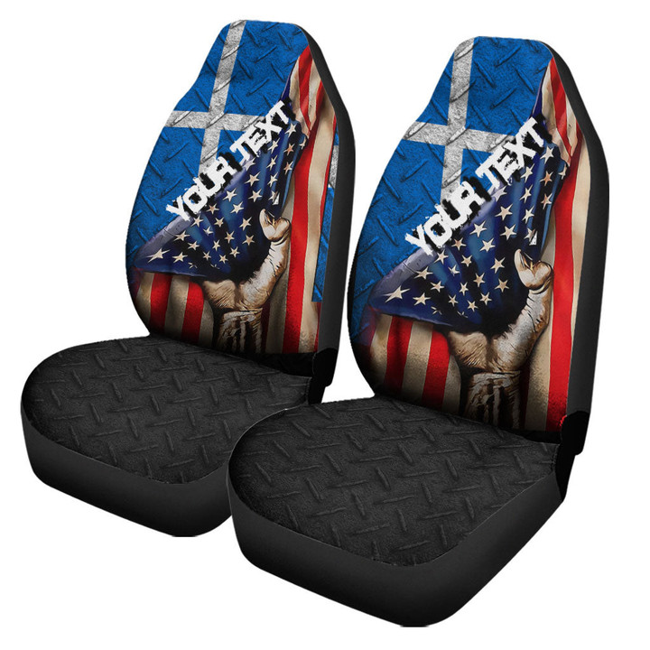 Scotland Shetland Car Seat Covers - America is a Part My Soul A7 | AmericansPower