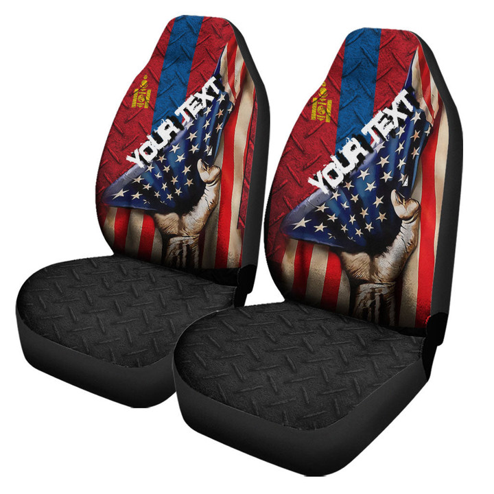 Mongolia Car Seat Covers - America is a Part My Soul A7 | AmericansPower