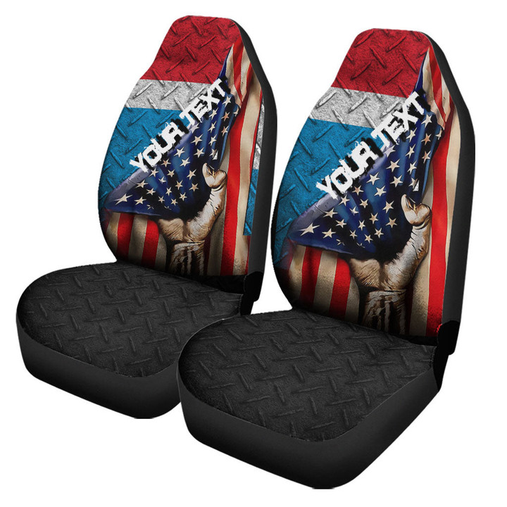 Luxembourg Car Seat Covers - America is a Part My Soul A7 | AmericansPower