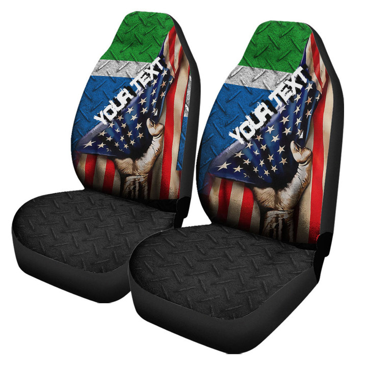 Sierra Leone Car Seat Covers - America is a Part My Soul A7 | AmericansPower