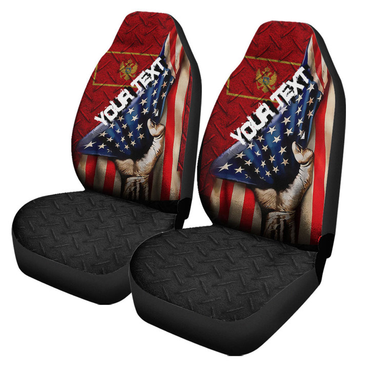 Montenegro Car Seat Covers - America is a Part My Soul A7 | AmericansPower