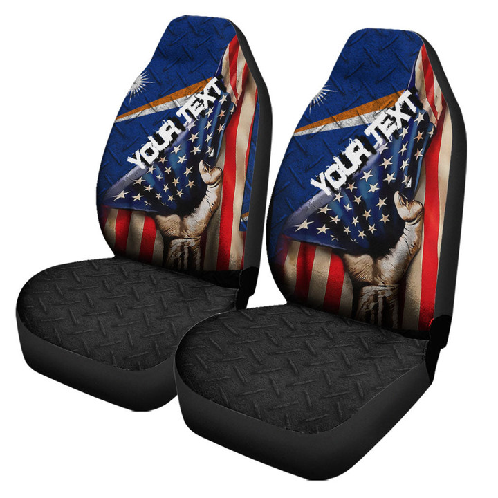 Marshall Islands Car Seat Covers - America is a Part My Soul A7 | AmericansPower