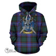 1stScotland - Hunter Modern Tartan Hoodie Celtic Scottish Warrior A79 | 1stScotland.com