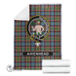 1stScotland Premium Blanket - Aikenhead Tartan Crest Blanket A7