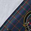 1stScotland Premium Blanket - Agnew Tartan Crest Blanket A7