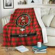1stScotland Premium Blanket - Adair Tartan Crest Blanket A7 | 1stScotland.com