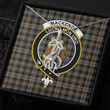 1stScotland Jewelry - MacKenzie Weathered Clan Tartan Crest Graceful Love Giraffe Necklace A7 |  1stScotland