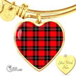 1stScotland Jewelry - Ramsay Modern Tartan Heart Bangle A7 | 1stScotland