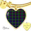 1stScotland Jewelry - Malcolm Modern Tartan Heart Bangle A7 | 1stScotland