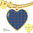 1stScotland Jewelry - Maclaine Of Loch Buie Hunting Ancient Tartan Heart Bangle A7 | 1stScotland