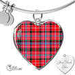 1stScotland Jewelry - Aberdeen District Tartan Heart Bangle A7 | 1stScotland
