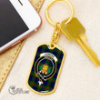 1stScotland Jewelry - Dundas Modern 02 Clan Tartan Crest Dog Tag with Swivel Keychain A7 | 1stScotland