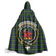 1stScotland Clothing - Farquharson Modern Clan Tartan Crest Unisex Hooded Cloak A7 | 1stScotland