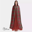 1stScotland Clothing - Lindsay Weathered Clan Tartan Crest Unisex Hooded Cloak A7