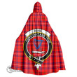 1stScotland Clothing - Rose Modern Clan Tartan Crest Unisex Hooded Cloak A7 | 1stScotland