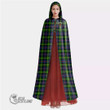 1stScotland Clothing - Farquharson Modern Clan Tartan Crest Unisex Hooded Cloak A7