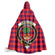 1stScotland Clothing - Hamilton Modern Clan Tartan Crest Unisex Hooded Cloak A7 | 1stScotland