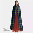 1stScotland Clothing - Lamont Modern Clan Tartan Crest Unisex Hooded Cloak A7